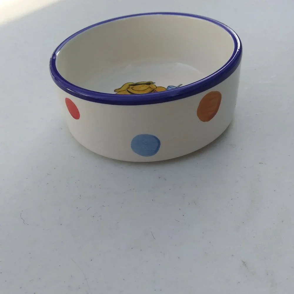 Dog Bowl Intertube Dogs Hand Painted & Crafted Dishwasher Safe Tabletops Gallery